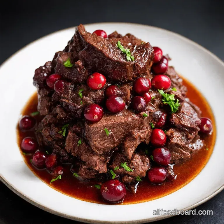 Balsamic Cranberry Braised Beef Elevated Comfort