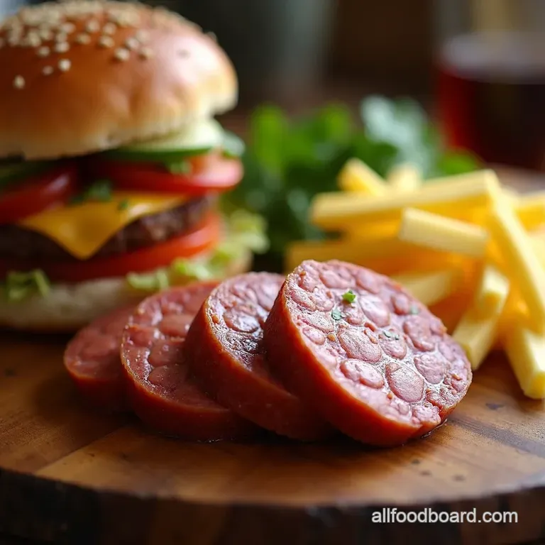 Bangin Breakfast Homemade Lorne Sausage Square Sausage presentation