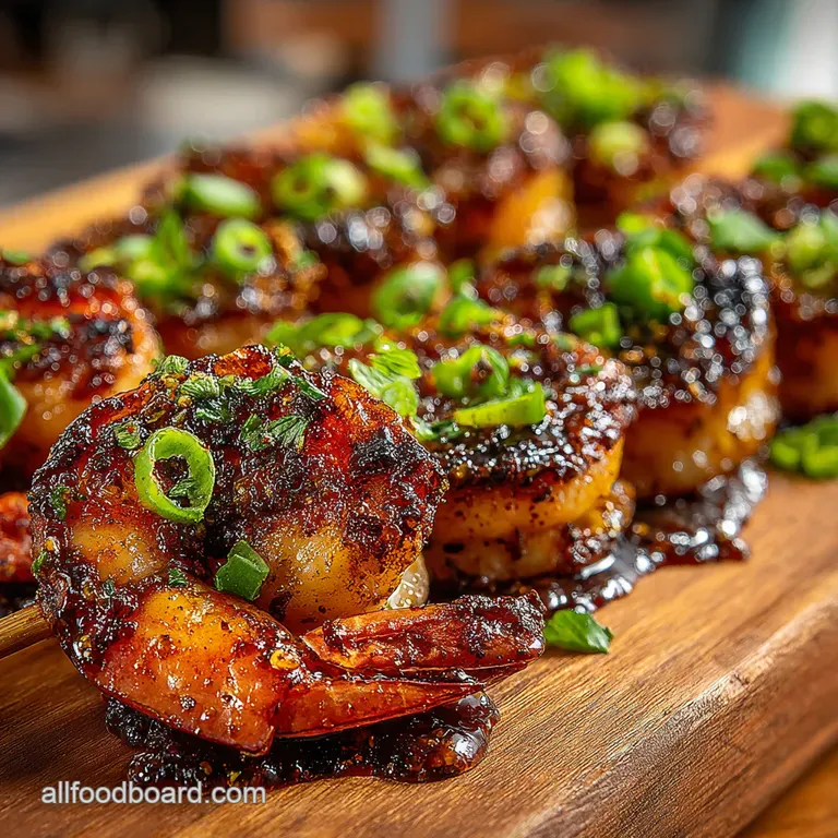 Bayou Bliss Skewers Grilled Cajun Creole Shrimp Sausage presentation