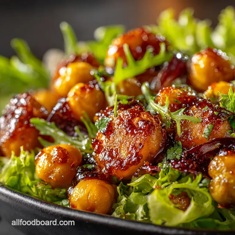 BBQ Maple Chickpea Power Salad in a Jar