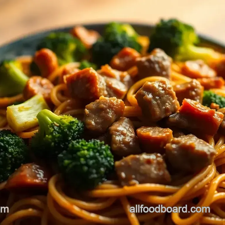 Beef and Broccoli Ramen Stir Fry