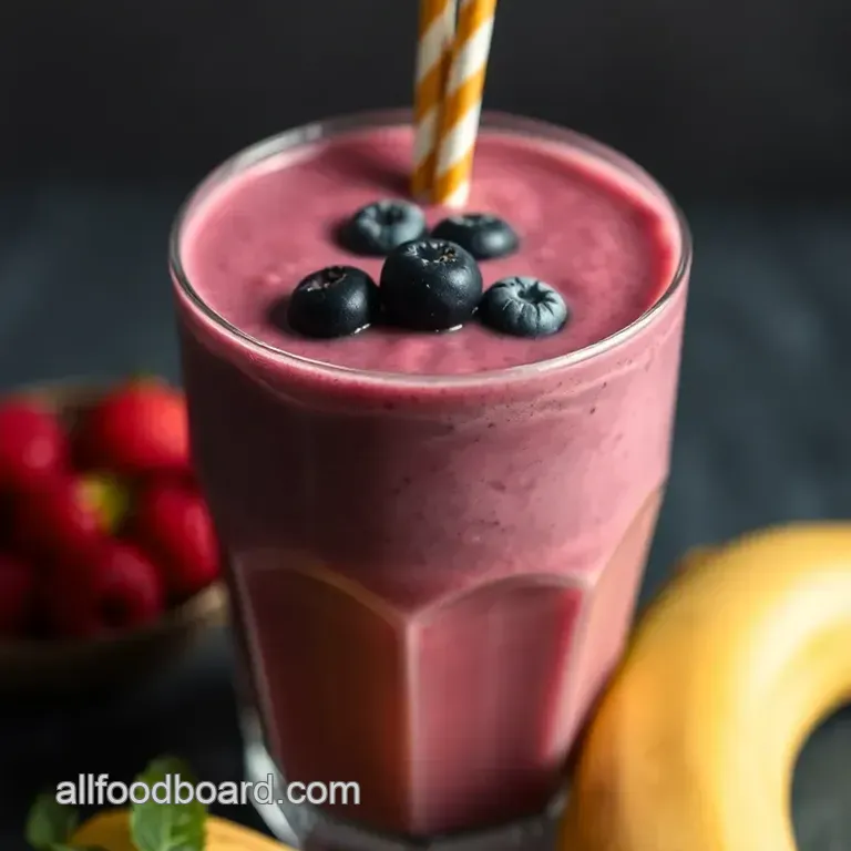 Berry Blast Smoothie presentation
