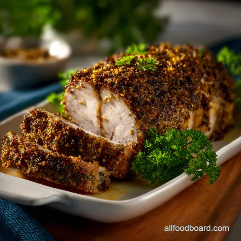 How to Make the Best Herb Crust for Pork presentation