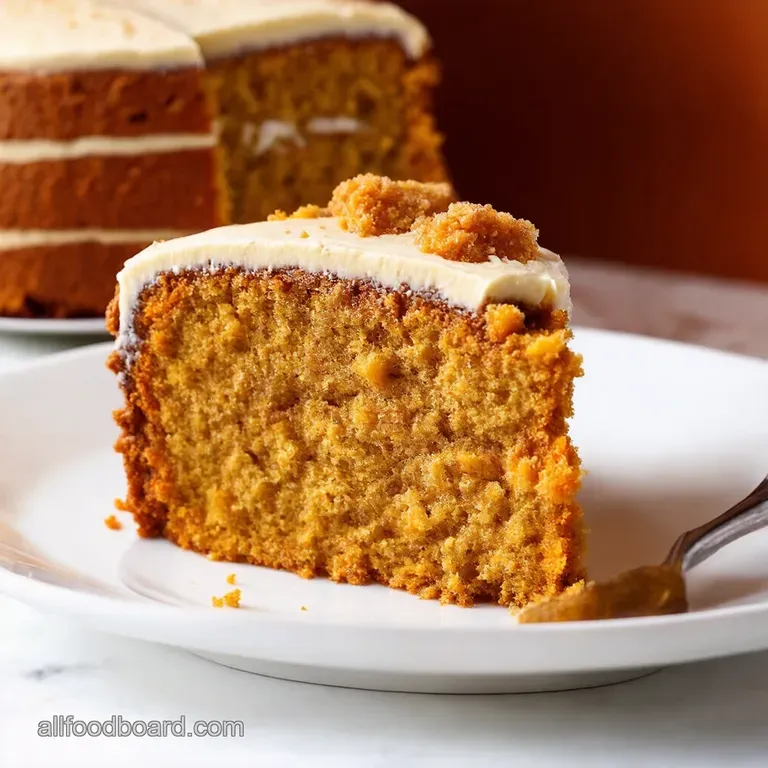 Bestever Spiced Carrot Cake with Cream Cheese Cloud presentation