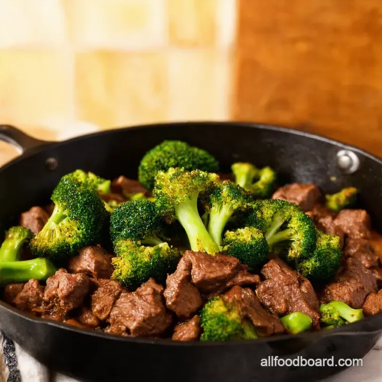 Betterthantakeout Beef and Broccoli One Pan Wonder presentation
