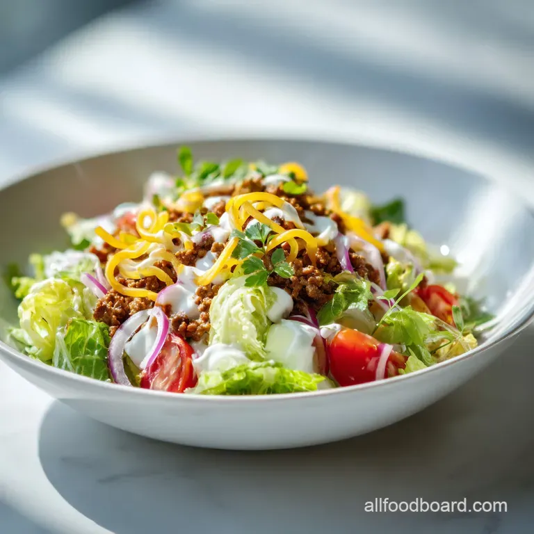 Big Mac Salad: High Protein Bowl