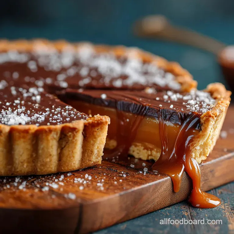 The Billionaires NoBake Salted Caramel Coffee Mascarpone Tart