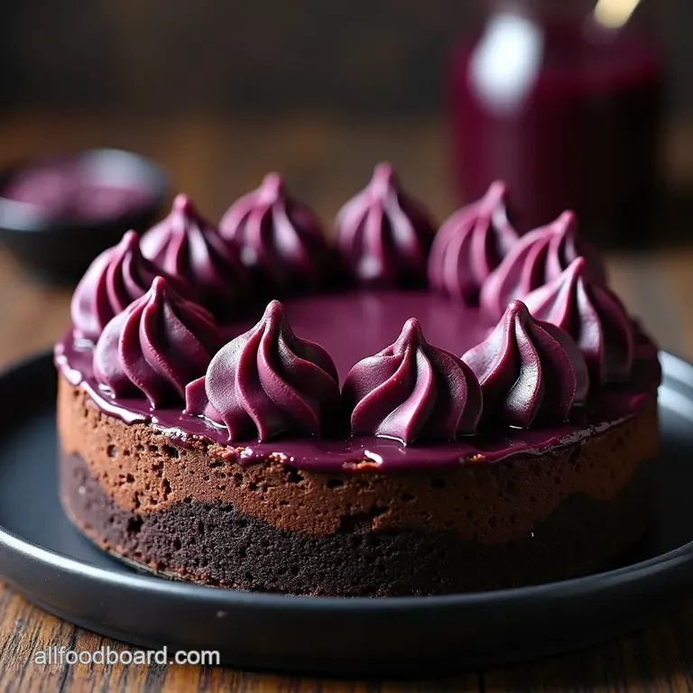 The Midnight Spell Dark Chocolate Blackberry Witchs Cauldron Cheesecake The Midnight Spell A Dark Chocolate Blackberry Witchs Cauldron Cheesecake