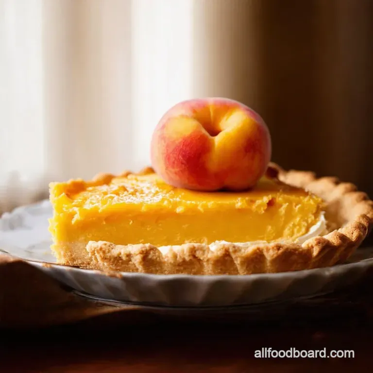 Blue Ribbon Peaches and Dream Cream Pie presentation