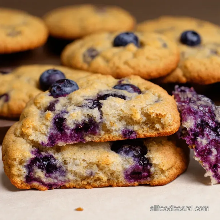 Blueberry Coconut Pecan Power Breakfast Cookies presentation