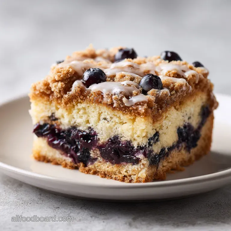Blueberry Sour Cream Coffee Cake: Velvety and Rustic