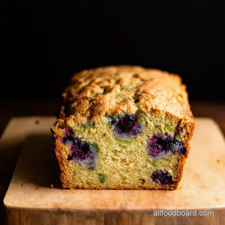 Blueberry Zucchini Bread Sunshine in Every Slice presentation