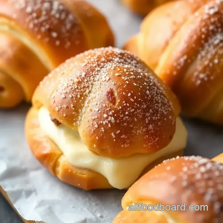 Boston Cream Pie Croissants presentation