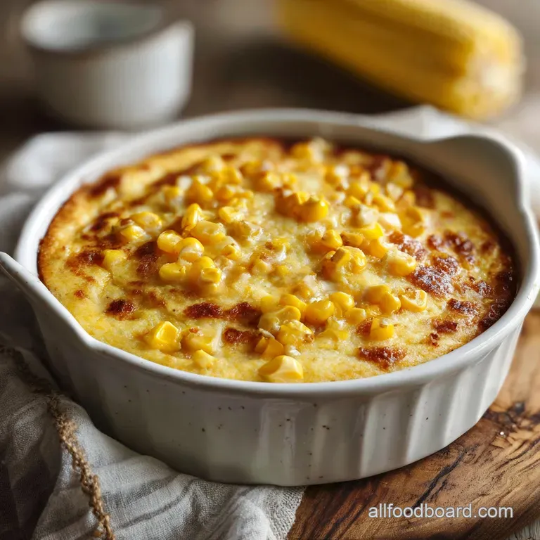 Bourbon Corn Pudding: Creamy and Golden