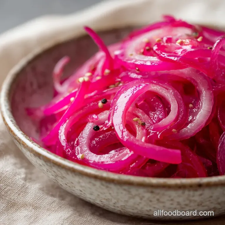 Brilliant Blitzed Quick Pickled Red Onions Ready in 30 Minutes presentation