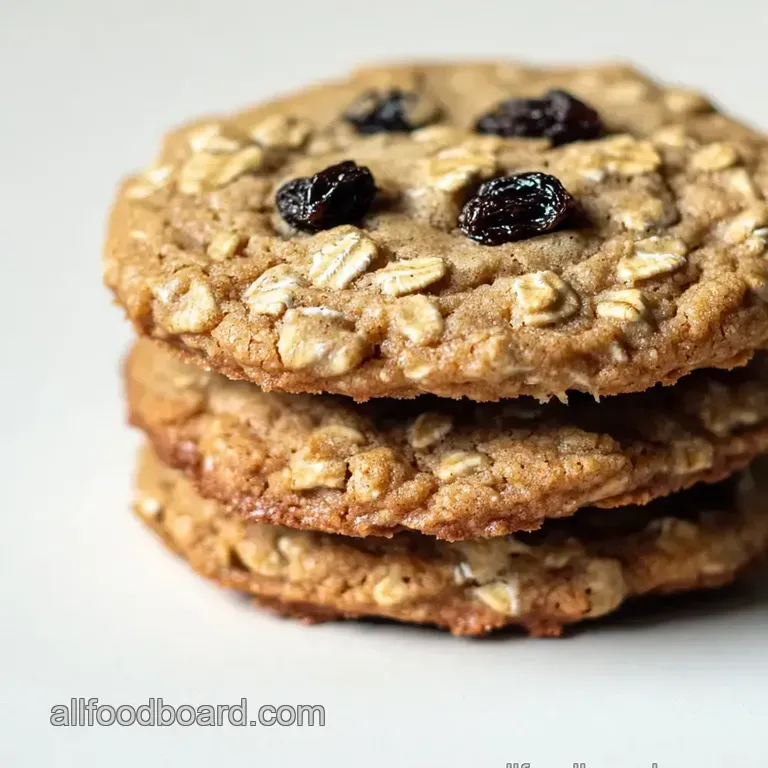 Brown Butter Oatmeal Raisin Cookies presentation