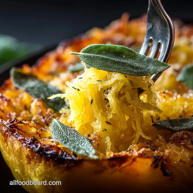 Spaghetti Squash Bake with Brown Butter Crispy Sage Parmesan