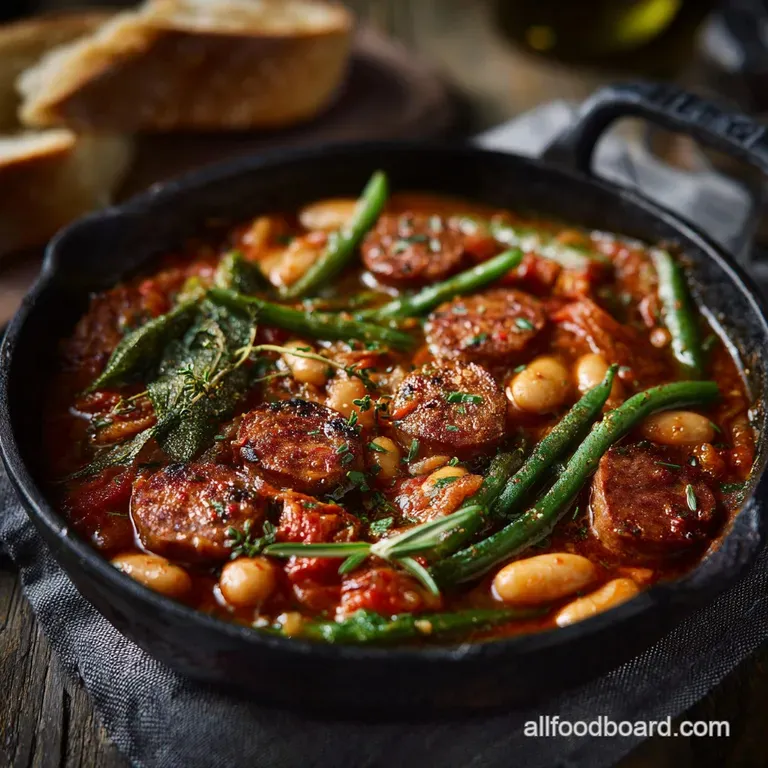 Budget Meals Recipe the Smoky Storecupboard Chorizo Bean Stew presentation