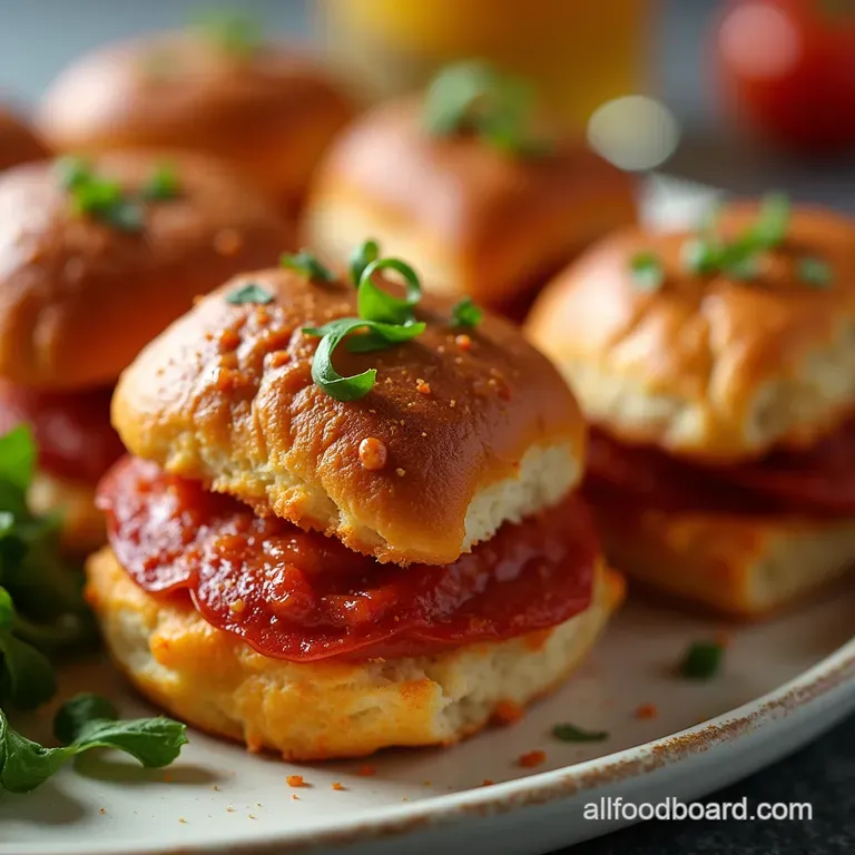 Easy Buttered Pepperoni Pizza Sliders Recipe Crowd Pleaser Game Day Glory Ultimate Buttered Pepperoni Pizza Sliders
