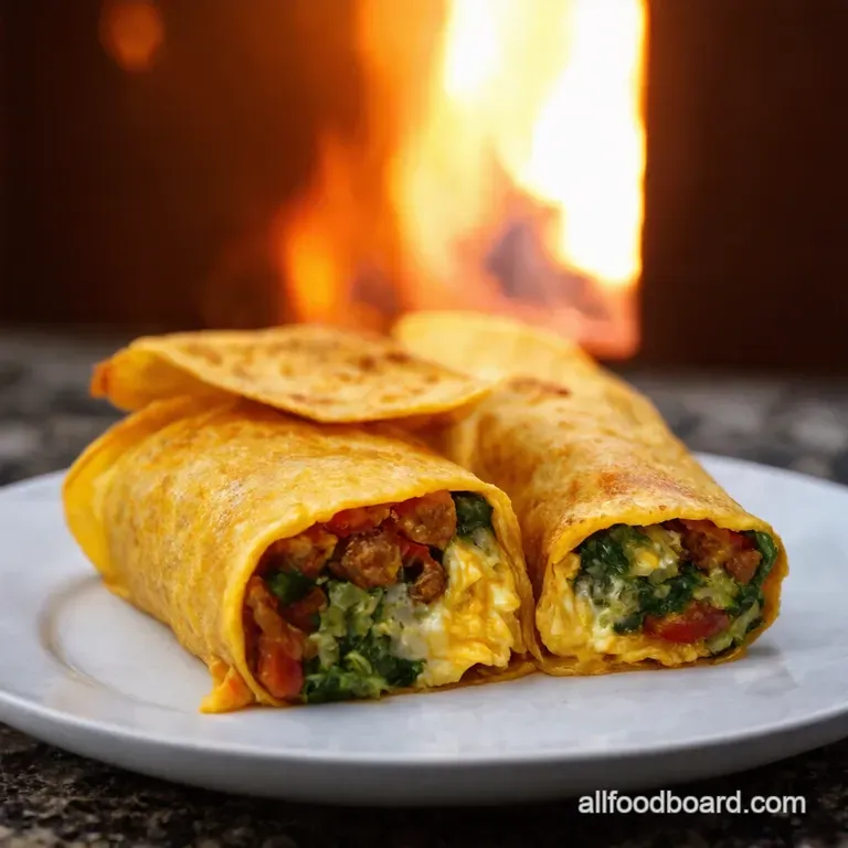 Campfire Breakfast Burritos Wake Up Smell the Adventure presentation