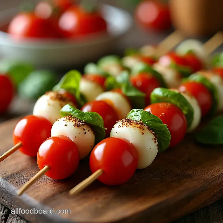 Caprese Skewers The Ultimate Summer Party Appetizer presentation