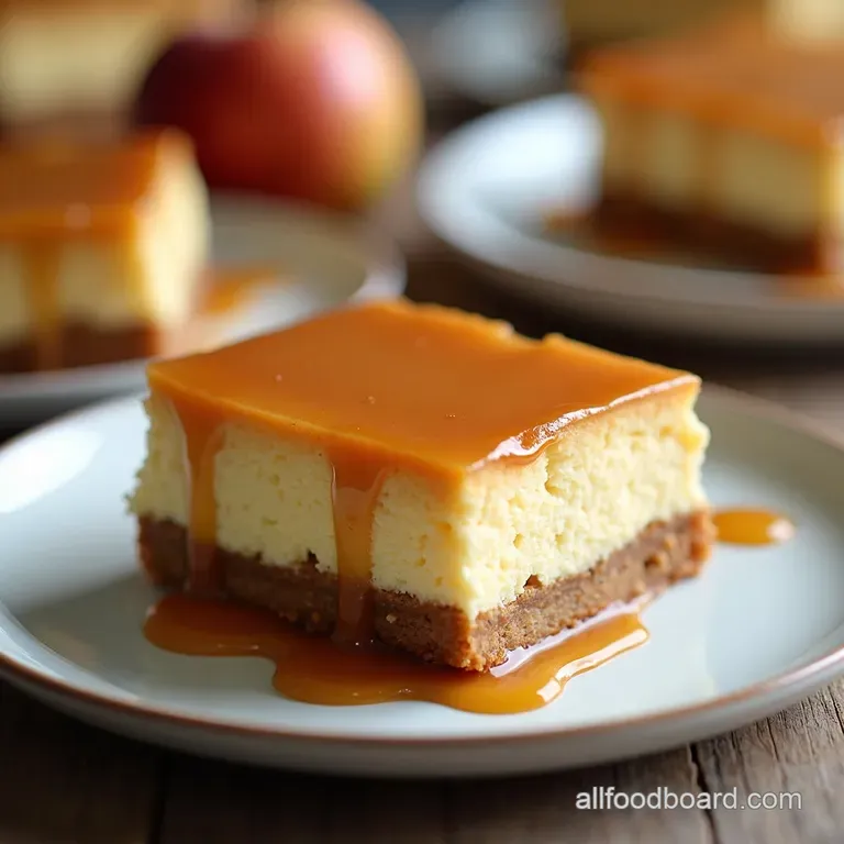 The Ultimate Autumn Bake Salted Caramel Apple Cheesecake Bars