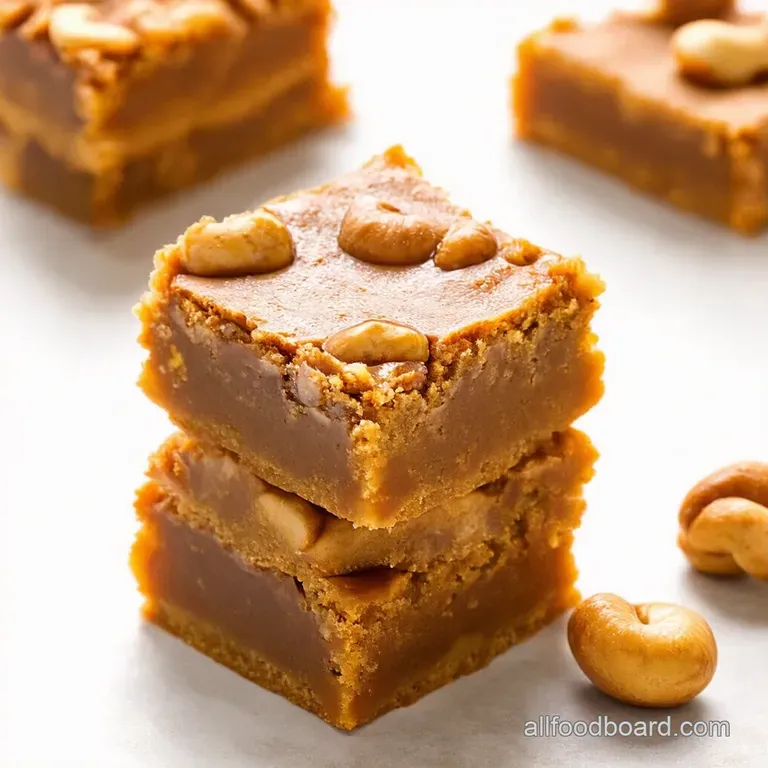 Caramel Cashew Bars Recipe Easy Millionaires Treat
