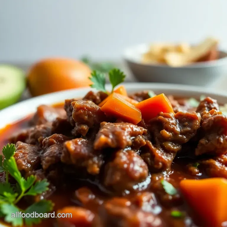 Carne en su Jugo: Authentic Mexican Beef Stew presentation