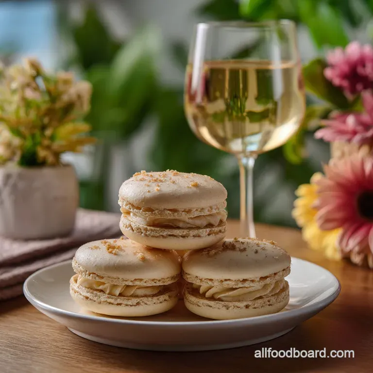 Cute New Year Desserts: Champagne Macaron Perfection