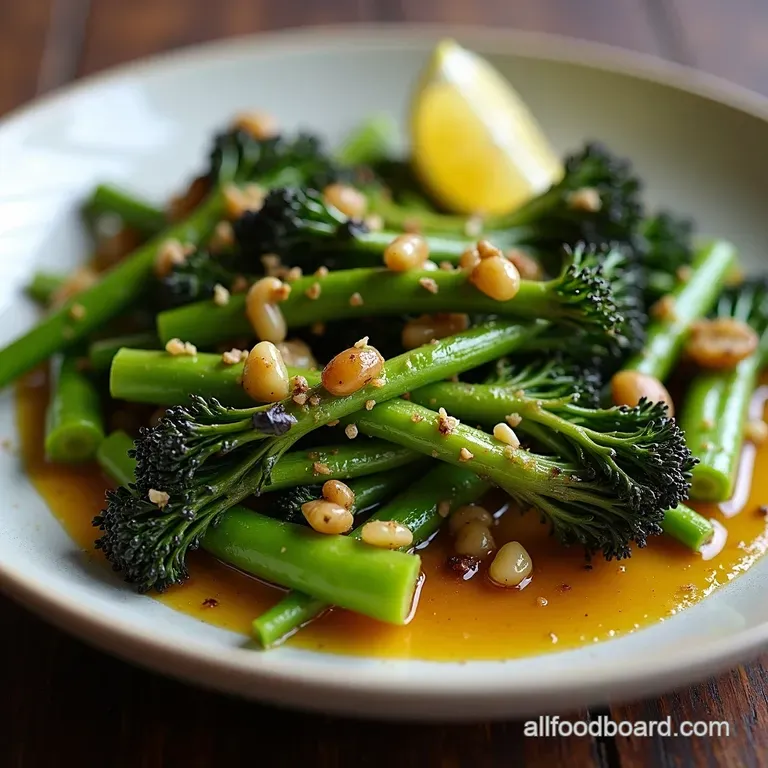 Charred Broccolini The Best Steak Side Dishes Not Potatoes The Game Changer Charred Broccolini with Zingy LemonGarlic Vinaigrette