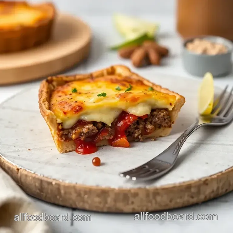 Bake Cheeseburger Pie Delight presentation