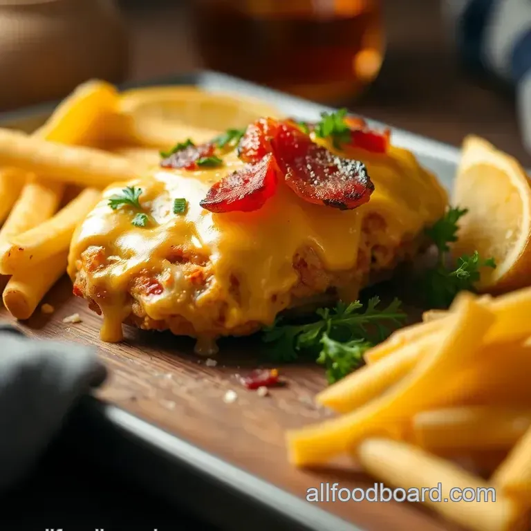Bake Cheesy Chicken with Crispy Bacon Delight presentation
