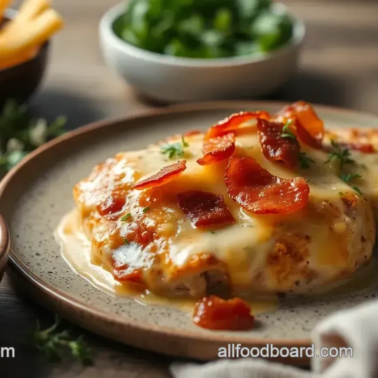 Bake Cheesy Chicken with Crispy Bacon Delight