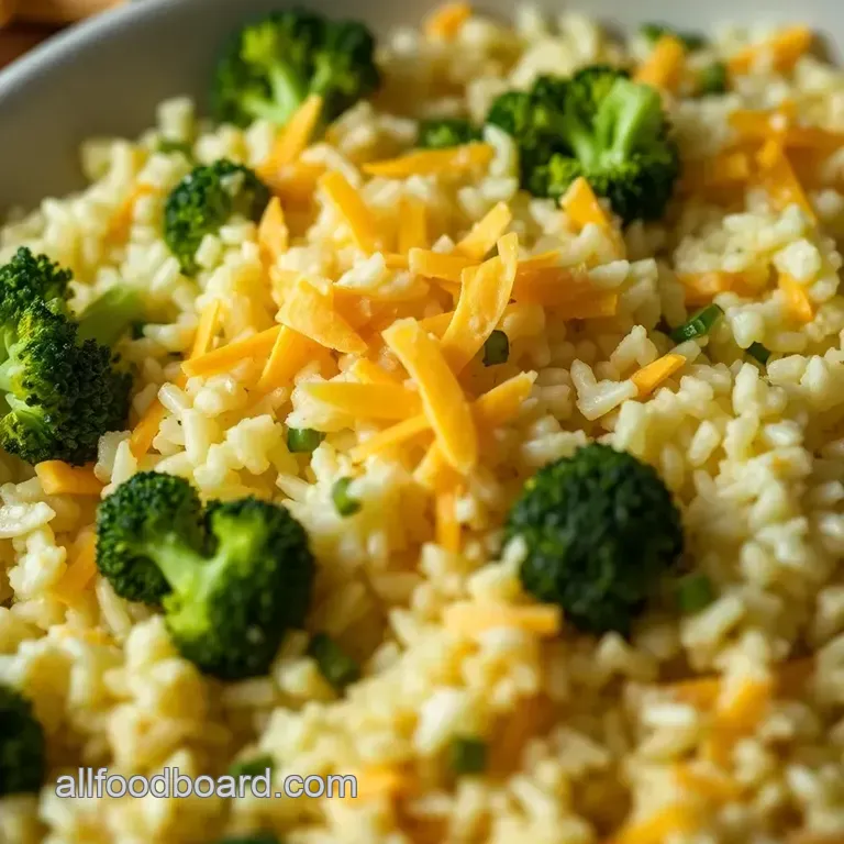 Cheesy Broccoli Rice Casserole: Comfort Food Delight presentation