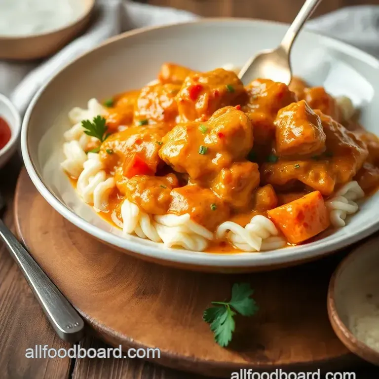 Sautéed Chicken Cheesy One-Pot Delight presentation