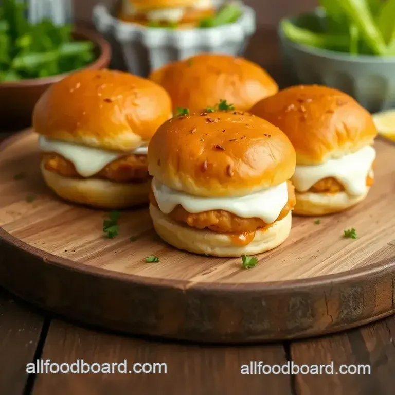 Bake Cheesy Chicken Sliders with Ranch presentation