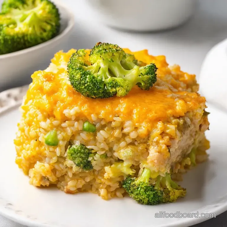 Cheesy Chicken Broccoli and Rice Bliss Bake