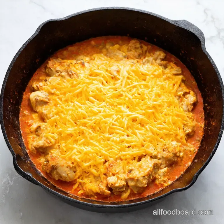 Cheesy Chicken Broccoli Rice Skillet
