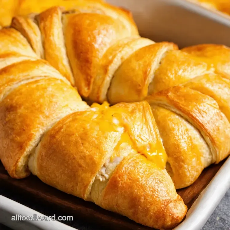 Cheesy Chicken Crescent Rolls