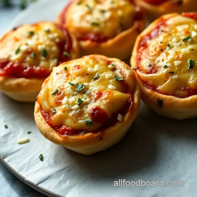 Cheesy Herbed Pizza Puffs: Your New Snack Crush presentation