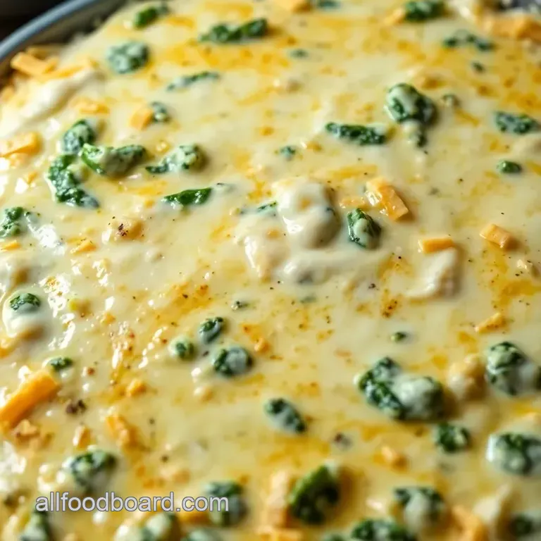 Cheesy Knorr Spinach Dip Delight presentation