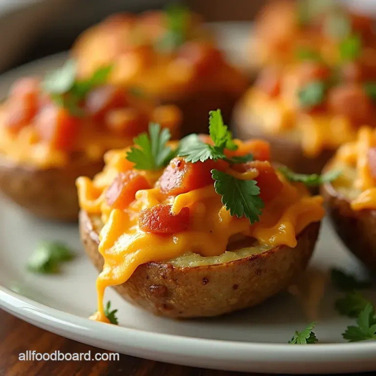 Cheesy Loaded Baked Potato Bites presentation