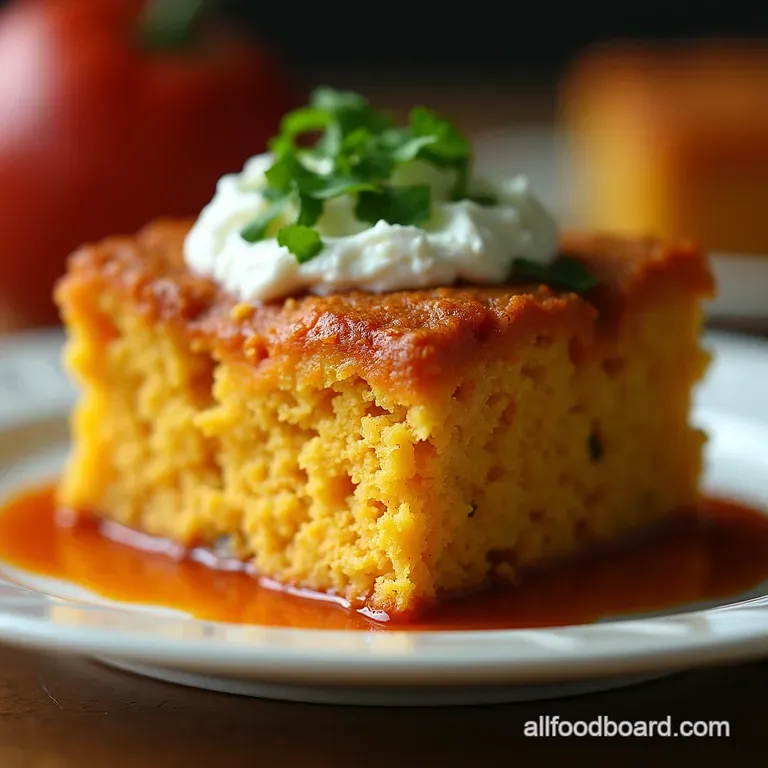 Smoky Cheesy Fiesta Cornbread Moist and Perfectly Spiced presentation