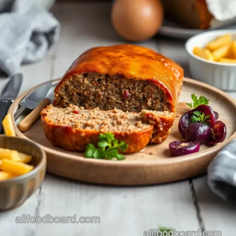 Bake Ground Beef Cheesy Philly Meatloaf presentation