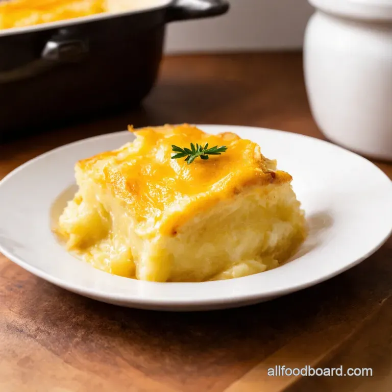 Cheesy Scalloped Potatoes Comfort Food Classic presentation