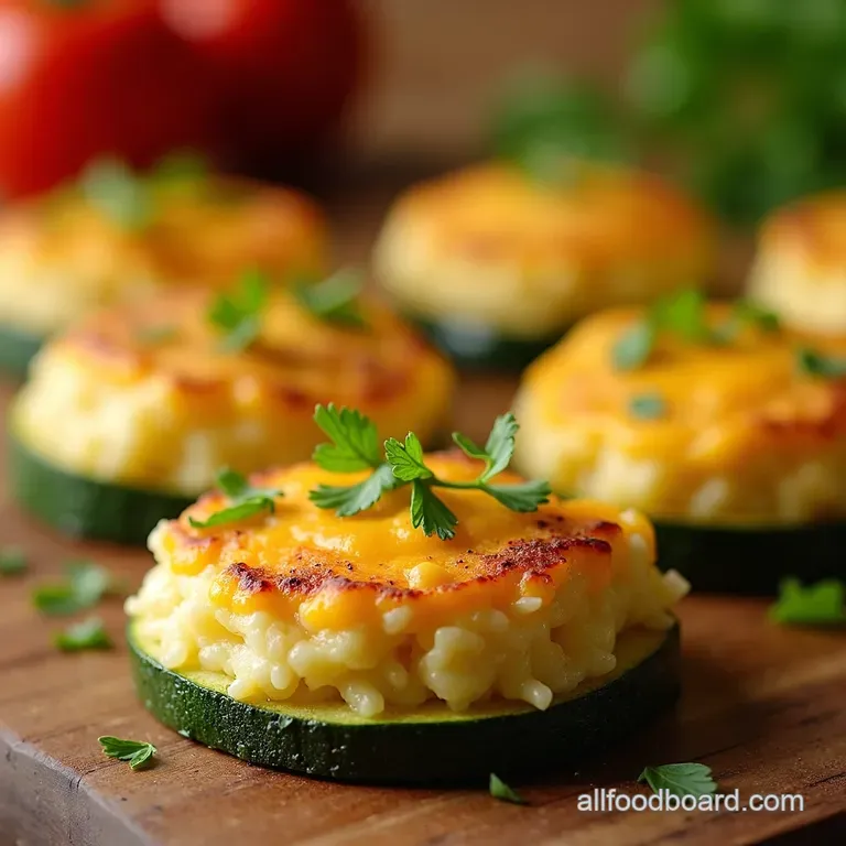 Cheesy Zucchini Bites Summer Sunshine in Every Bite presentation
