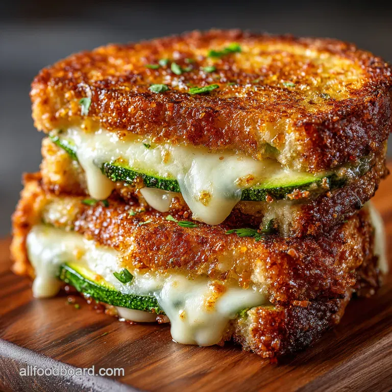 Cheesy Zucchini Dreams Grilled Cheese Reinvented presentation
