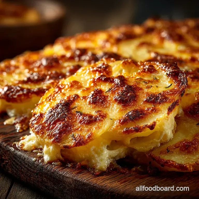 Chevre Dreams Goat Cheese Scalloped Potatoes presentation