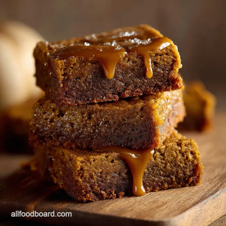 Pumpkin Dessert Recipes: Spiced Brown Butter Blondies presentation