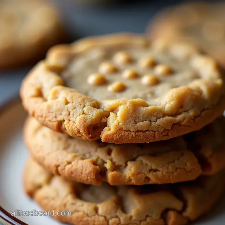 The OldSchool Classic Perfectly Chewy Peanut Butter Cookies The ThreeIngredient Fork Mark Favourite